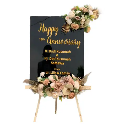 Papan Bunga Akrilik Wedding Venue Jonggol